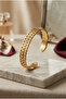 Minimalist Italian Style Laser Engraved Women's Cuff Bracelet