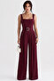 Rosso Women's Belt Detailed Strappy Wide Leg Jumpsuit - 3
