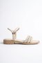 Mi̇a026-1514 Daily Women's Beige Holiday Sandals - 5