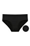 5-Piece Medium Waist Cotton Lycra Camisole Black Women's Panties - 2