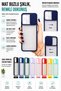 Xiaomi Redmi Note 10s Case Camera Slider Matte Back Surface Colorful Frame Lens Cover - 5