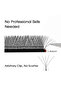 6mm D FADVAN 5D-W Shaped 0.07 D Curl Eyelash Extensions Natural Faux Mink Lash Soft Light Profession - 3