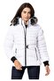 Wm132 Furry Purple Women's Inflatable Coat - 3