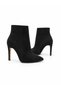 Black Suede 10.5cm Thin Heel Pointed Toe Women Boots - 5