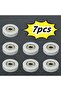 7Pcs U-Groove Nylon Round Pulley Wheels with Ball Bearings, for Doors, Windows, Drawers, Shower &...