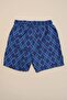 Elastic Waist Geometric Patterned Shorts - 4