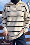 Maroya Striped Knitwear Sweater - Ecru - 2