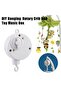 Infant Bell Rotary Wind-up Music Box Baby Mobile Crib Bed Bell Windup Movement Music Box Machine ... - 3