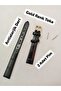 12 mm Compatible Watch Band - Black Color Croco Patterned Model - Gold Color Buckle, (Second Item in the Cart Is 100 Tl.) - 7