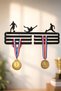 Black Metal Medal Hanger Metal Medal Hanger with Gift Design 13X30 cm Award Display