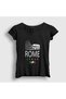 Women's Black Colosseum Colosseum Rome Rome Italy Italy T-Shirt 560181Tt