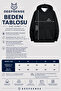 Men's Black Hooded Zip-Up Oversized Brushed Inside Printed Sweatshirt Winter School Cardigan - 8