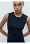Belted midi length dress - 6