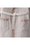 Melinda Children's Bathrobe 100% Organic Cotton Muslin Woven Terra - 3