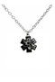 Paramedic Star Black Color Medical Symbol Unisex Necklace – 60 cm Chain