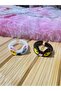 Children's Black and White Cute Cat Adjustable Ring – Girls' Accessory
