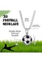 Soccer Ball/Football Player Gift Men's Necklace 316L Stainless Steel A+++ PLUS - 70cm Chain - 4