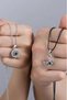 100 Languages I Love You Moon Star Lover Necklace Projector Necklace - 2