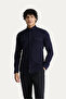Long Sleeve Slim Fit Cotton Sports Shirt - 4