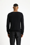 Crew Neck Regular Fit Patterned Cotton Knitwear Sweater - 5