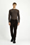 Relaxed Fit Comfortable Cut Lycra Pleated Velvet Trousers