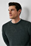 Crew Neck Regular Fit Patterned Knitwear Sweater