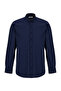 Long Sleeve Regular Fit Buttoned Collar Sporty Cotton Breathable Linen Look Shirt - 4