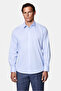 Long Sleeve Classic Non-Iron Iron-Free Striped 100% Cotton Shirt