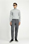 Slim Fit, Elastic Waist, Cotton Canvas / Chino Trousers - 6