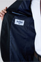 7 Drop Super Slim Fit Extra Slim Fit Mono Collar Wool Suit - 5