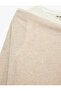 Slim Fit Viscose Blended Asymmetrical Collar Long Sleeve Layered T-Shirt - 8