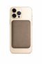 Lunex Premium Suede Magsafe Card Holder Sandstone Beige iPhone 13 Mini