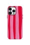 iPhone 14 Pro Max Vorian Dual Layer Case Raspberry Bold Stripe
