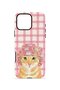 iPhone 16 Pro Vorian Double Layer Case Pink Picnic Cat - 4