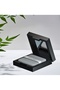 Oil Control Paper with Mirror Puff Set - Anti-Glare (100 Pieces of Natural Linen Fiber Paper)