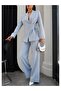 Eyelet Detailed Jacket and Trousers Set - 3