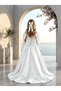 Girls' Evening Dress with Gloves and Shawl for Graduation, Wedding, Special Occasion - 2