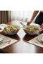 Oftast 2 Pieces 23 cm Gilded Salad Bowl Gld Gilded Nordic - 6