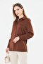 Classic Satin Shirt Coffee - 3
