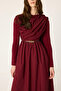 Poplin Dress with Shawl Detail - 3