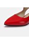 Large Size Women's Shoes with Open Back 4cm 41-42-43-44-Red Patent Leather - 6