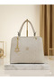 Mother / Women's / Embroidered / Shoulder Bag / Gold Accessories / 3 Compartments / Long Strap / Handbag - 4