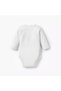 Solid Bodysuit with Round Neck and Long Sleeves - 2