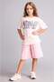 100% Cotton Wide Leg Shorts for Girls G7666A826Hs