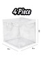 4 Transparent Closet Organizers 25X25X25 cm - 3