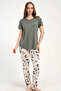 Women's P.Vıscon Short Sleeve Pajama Set, 512225