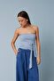 Strapless Top with Bow