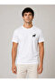 Men's Minimal Moose Logo T-Shirt Crew Neck Short Sleeve Summer T-Shirt - White - 2