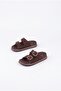 20077 Pienn Soft Anatomical Stone Detailed Flexible Soft Sole Two Buckle Women's Slippers - 7
