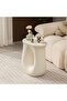 Modern Side Table 45x45x33 cm Magnesium Oxide Decorative Stool – White - 4